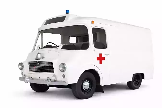 1960s Vintage Ambulance Antique Classic Emergency Vehicle