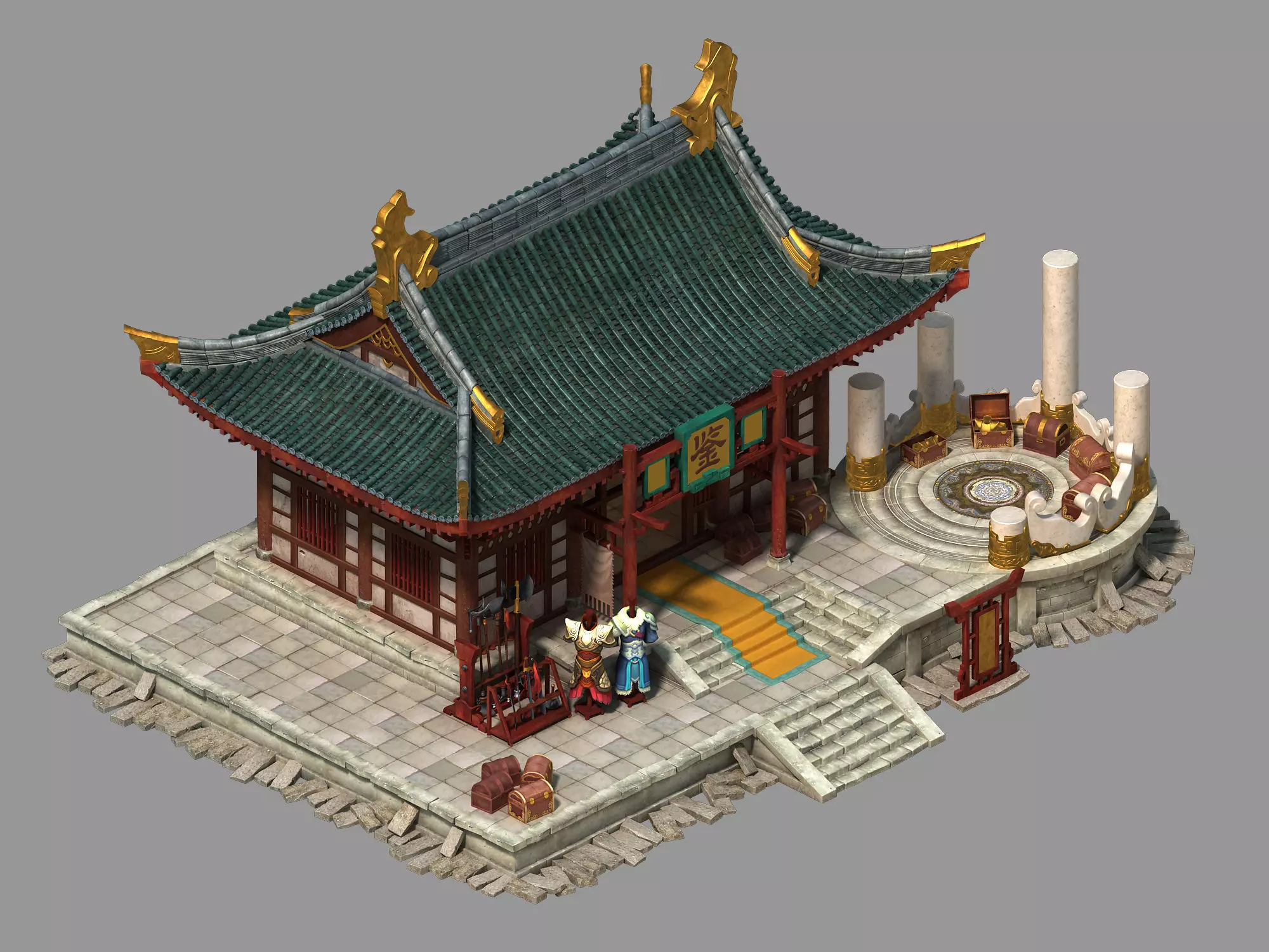 Peach Blossom Island - Blacksmithing House 23 3D model