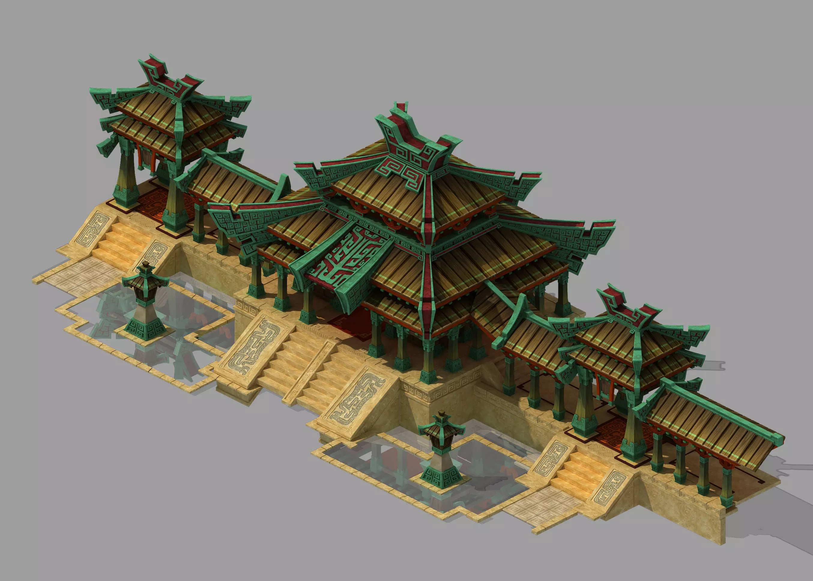 Xiqiao City Palace - Main Hall 3D model