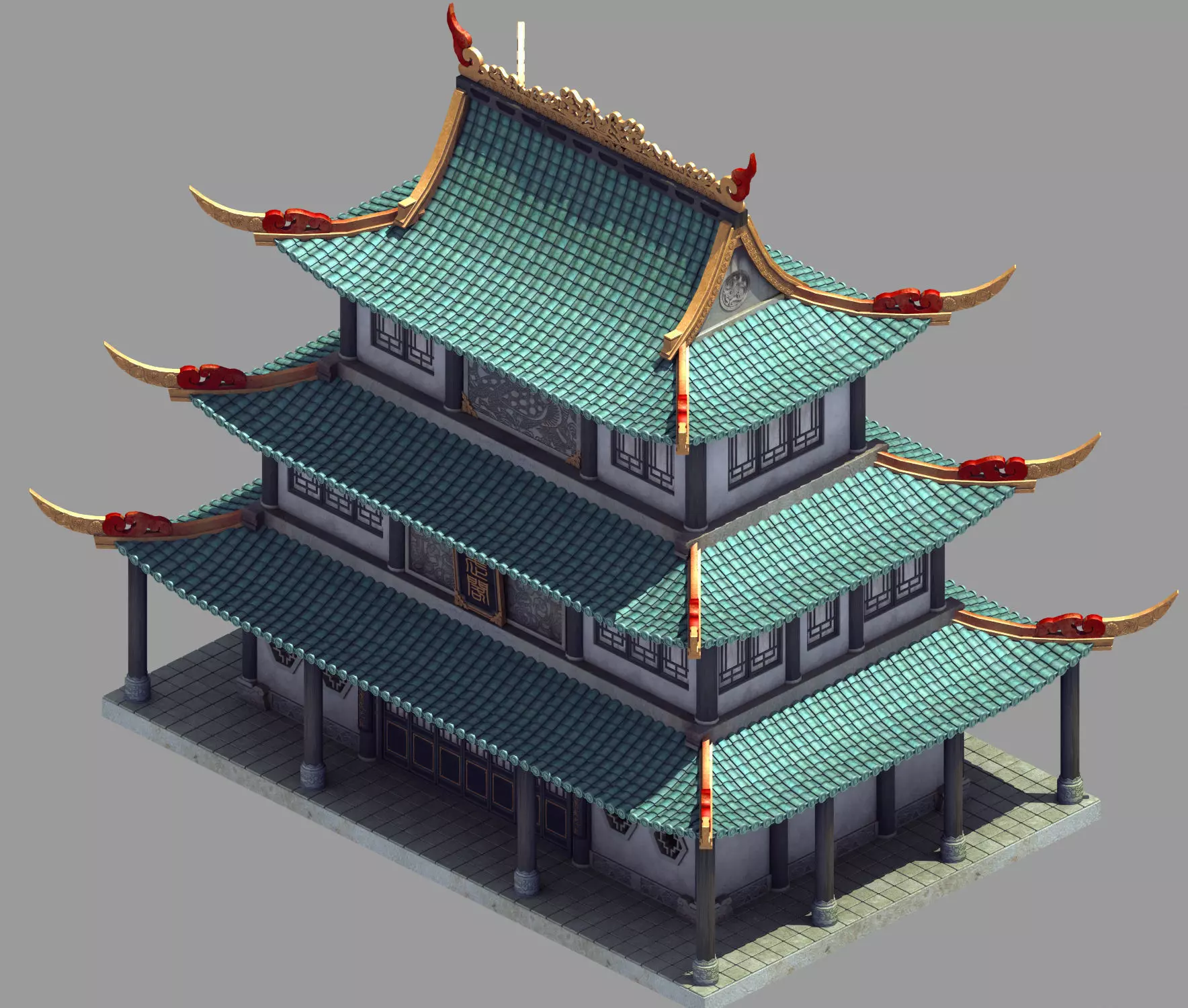 Xuanwu Hall 32 3D model