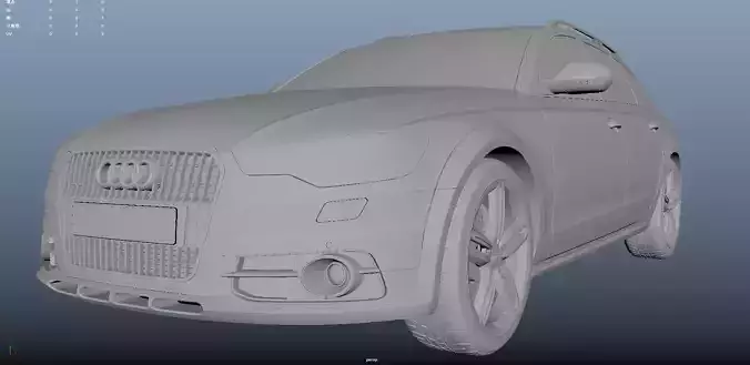 High Detail Allroad Wagon Car 3D Model Interior Exterior 3D model