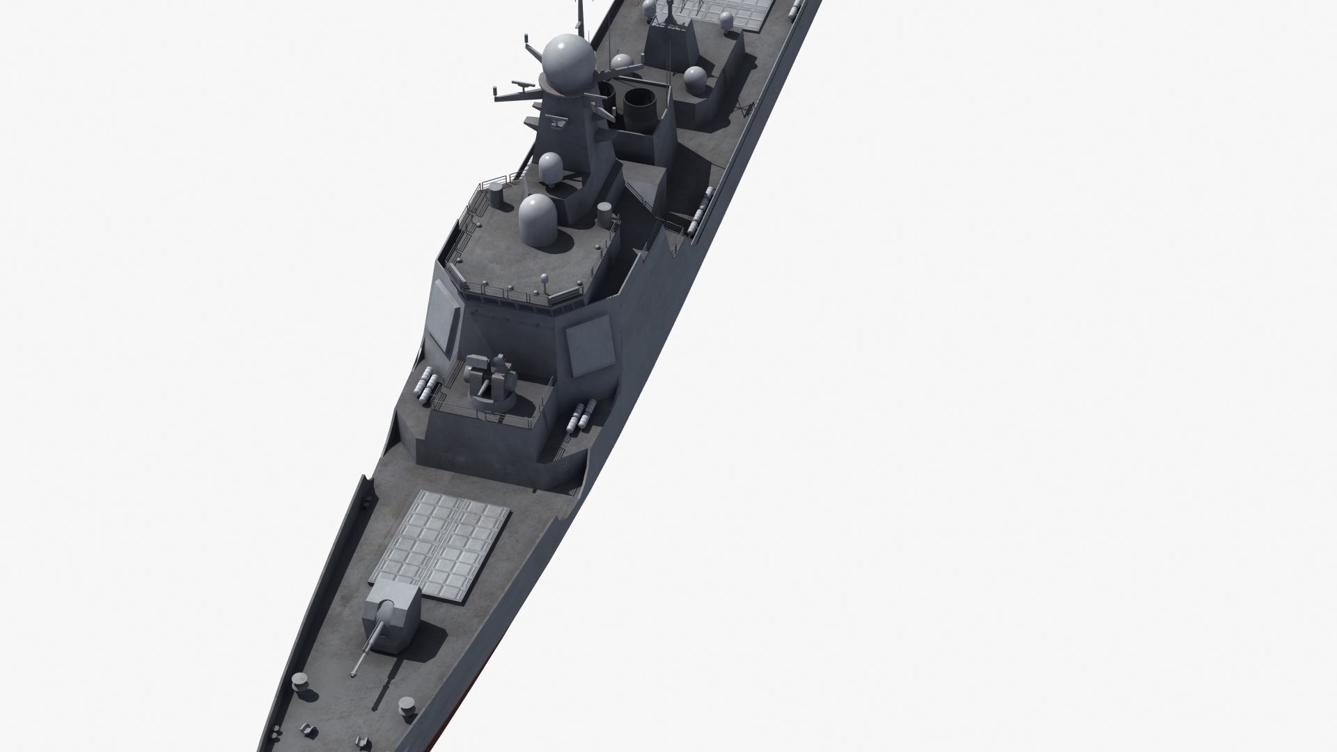 Chinese DDG 052D Destroyer 3D model_33
