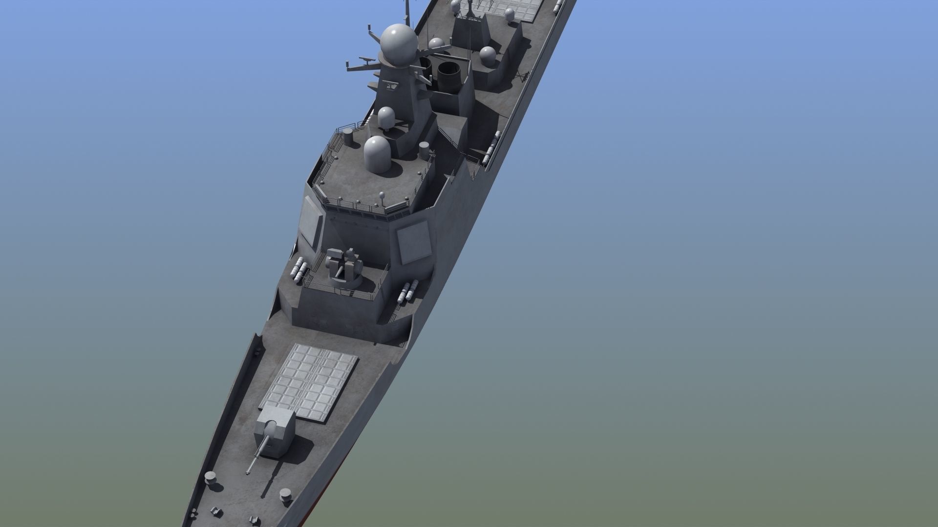 Chinese DDG 052D Destroyer 3D model_23