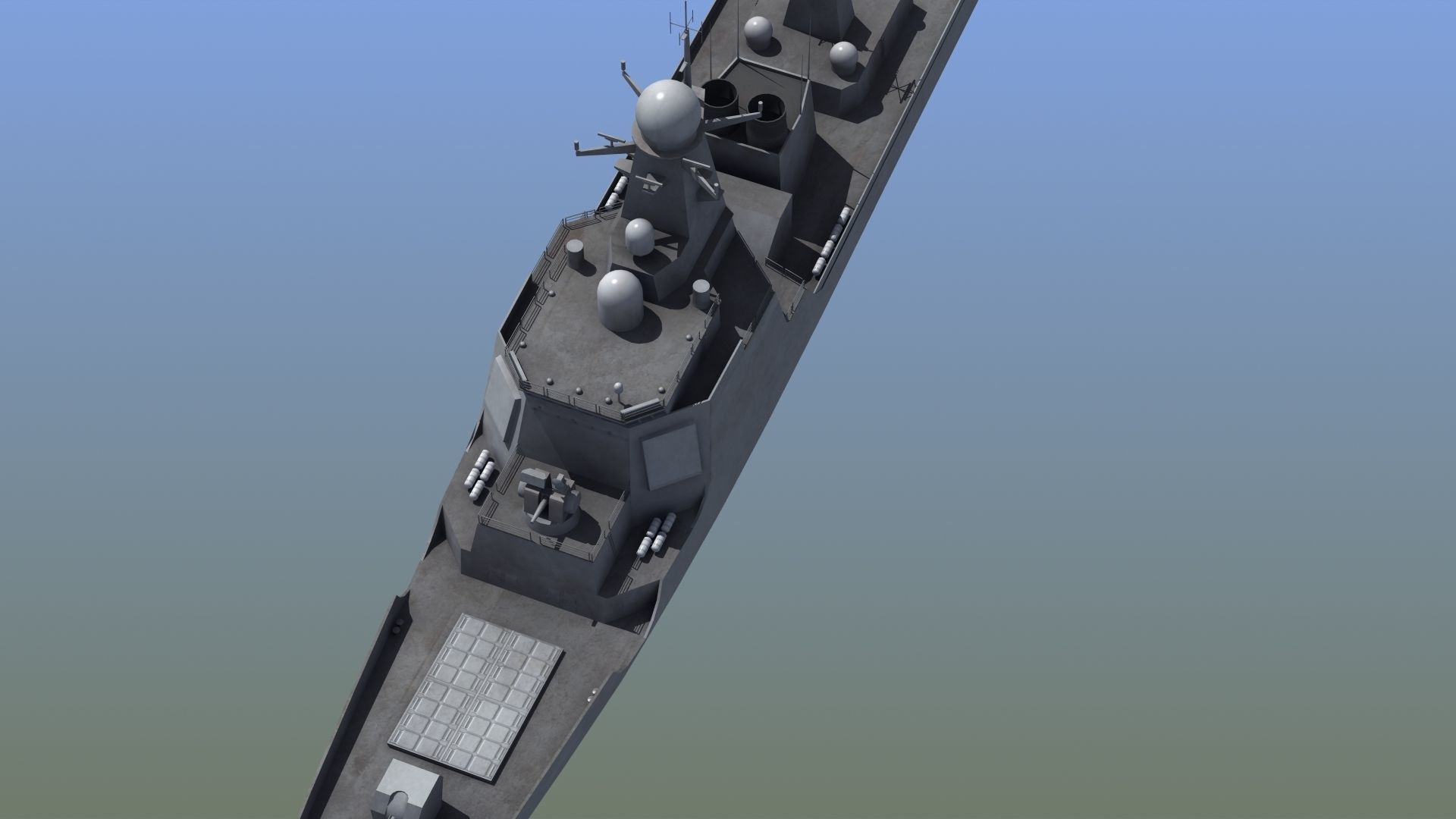 Chinese DDG 052D Destroyer 3D model_19