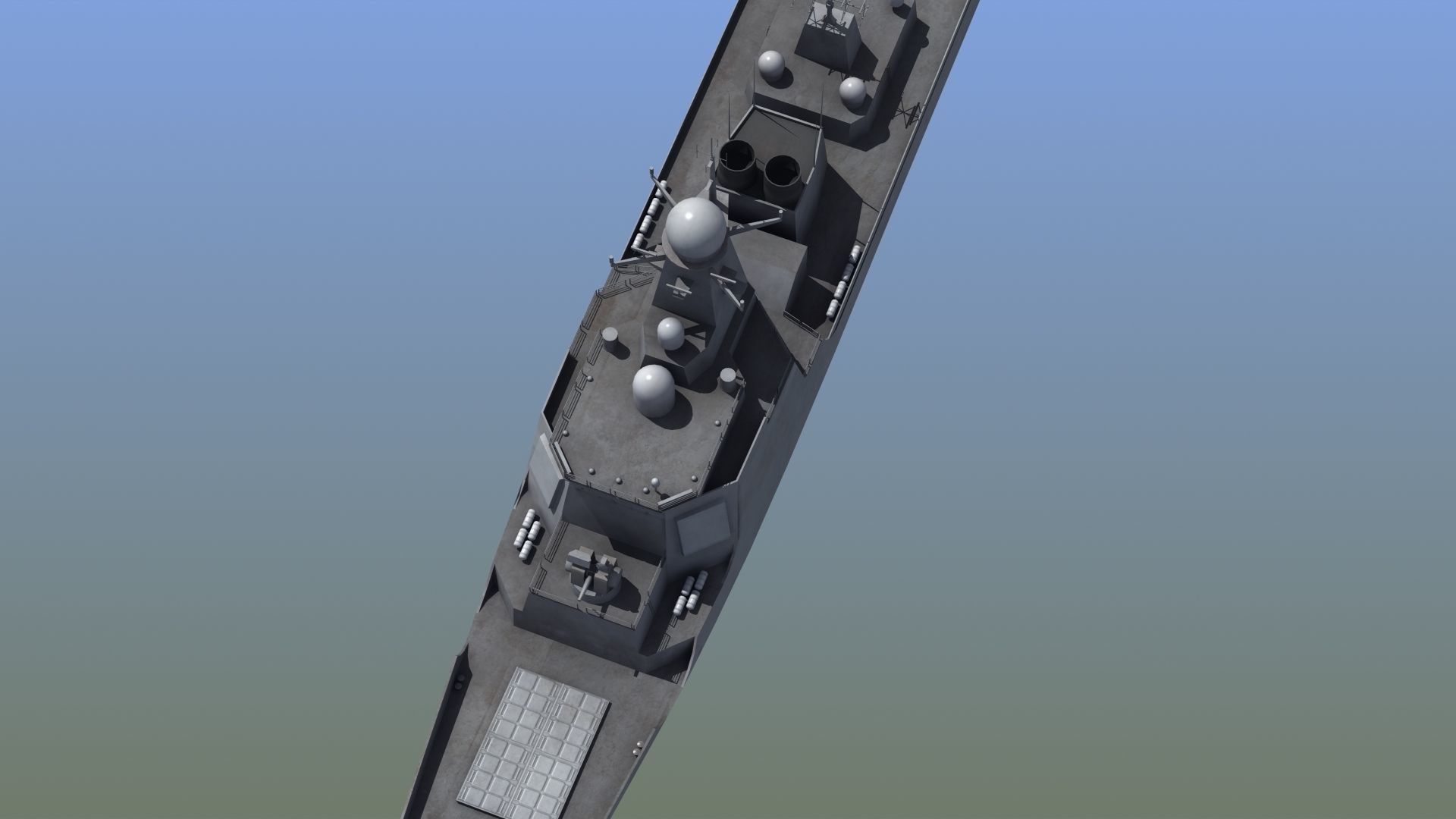 Chinese DDG 052D Destroyer 3D model_32