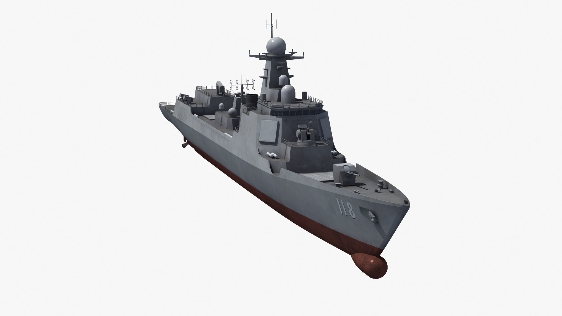 Chinese DDG 052D Destroyer 3D model_31