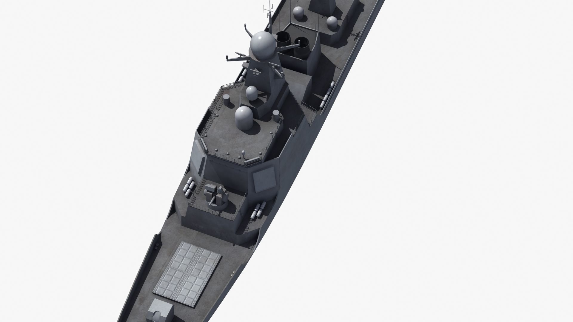 Chinese DDG 052D Destroyer 3D model_29