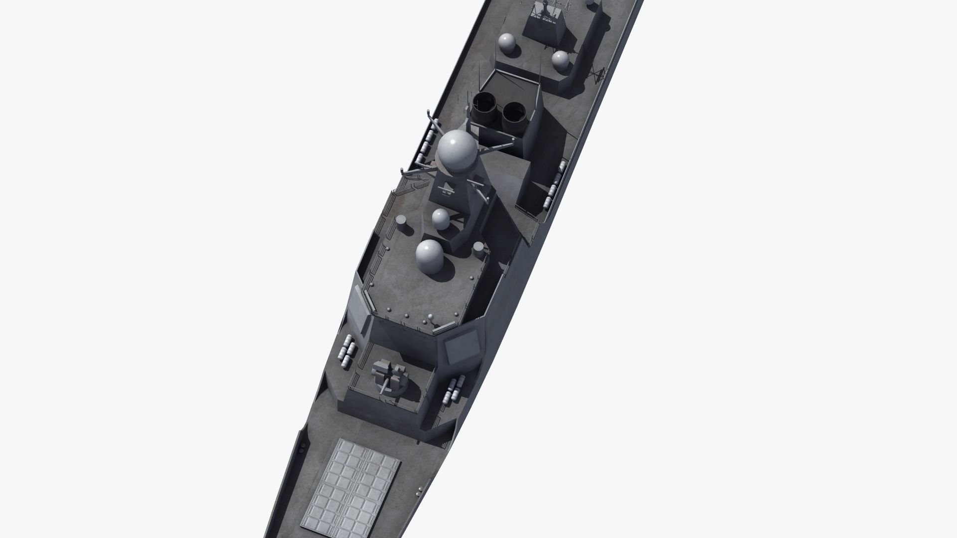 Chinese DDG 052D Destroyer 3D model_6