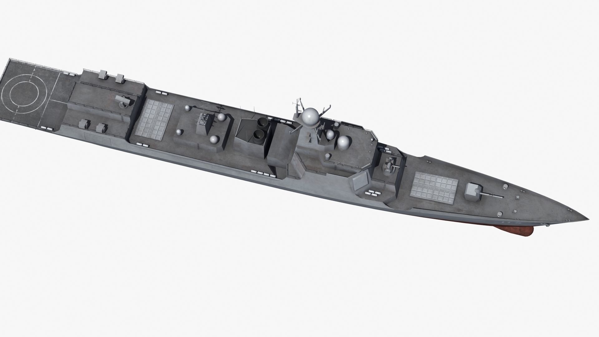 Chinese DDG 052D Destroyer 3D model_35
