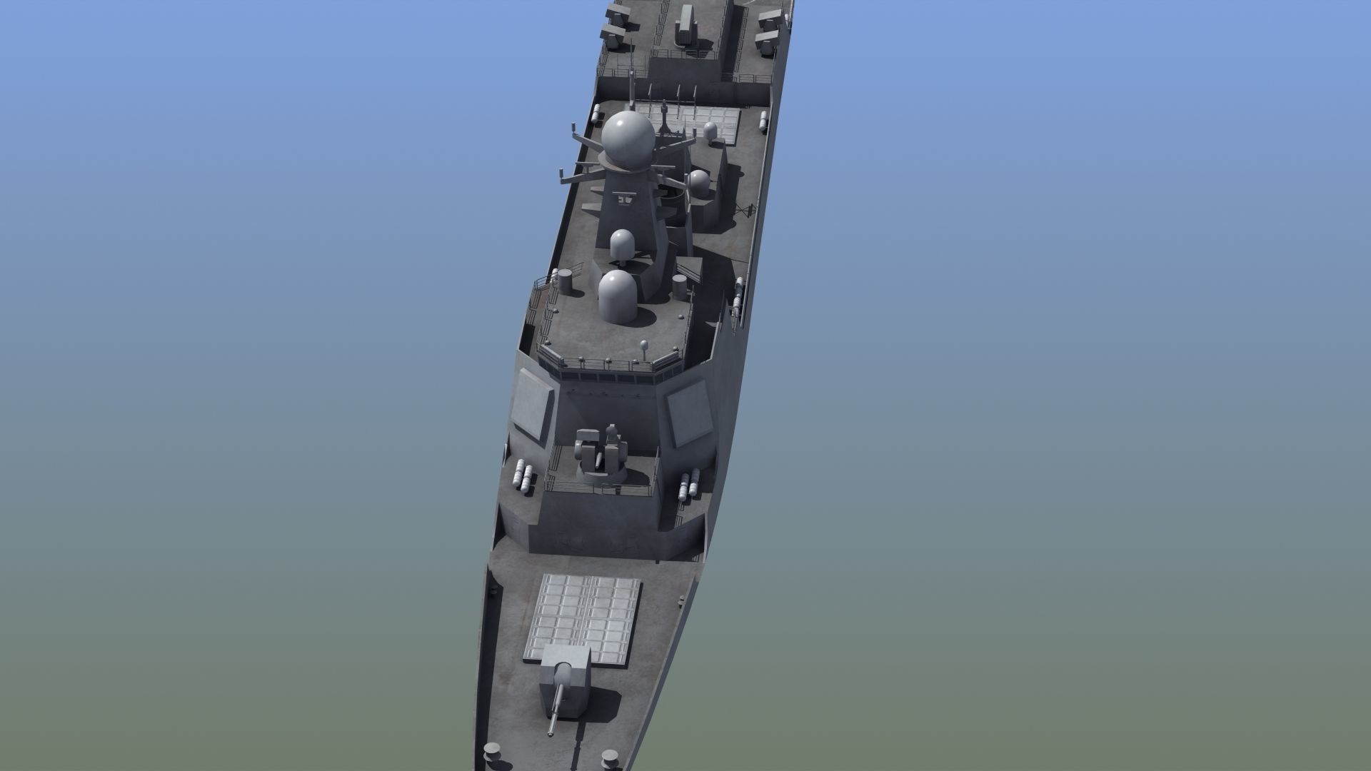 Chinese DDG 052D Destroyer 3D model_36