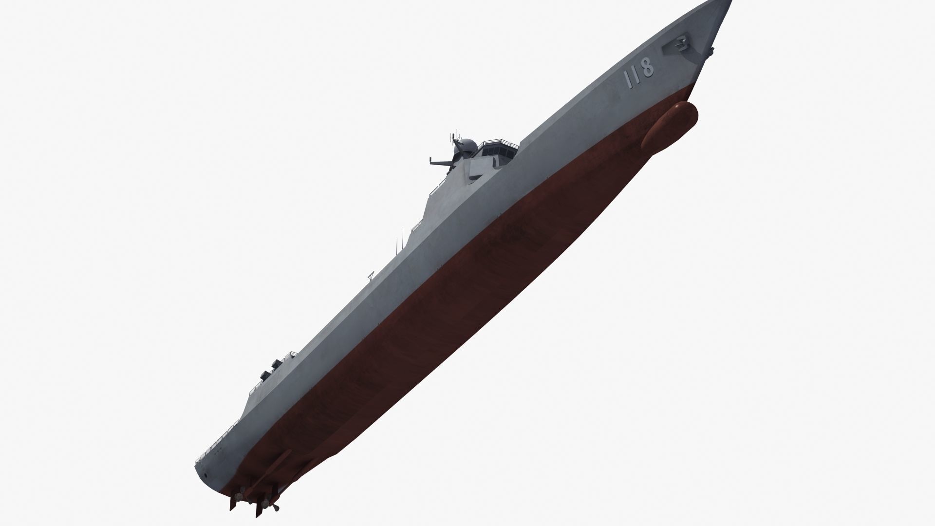 Chinese DDG 052D Destroyer 3D model_13