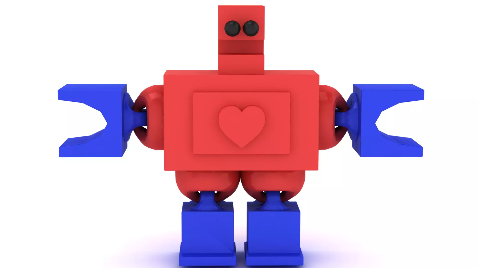 3D Printable Cute Robot Character Model 3D print model