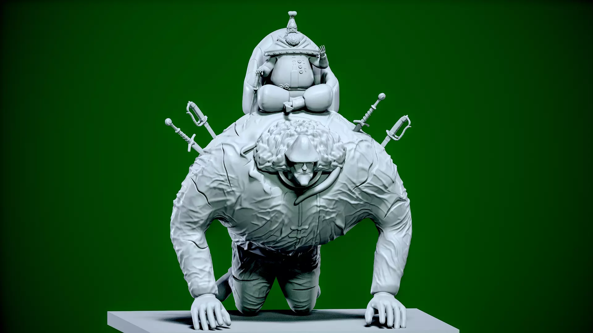 Kuma - World Nobles - One piece 3D print model