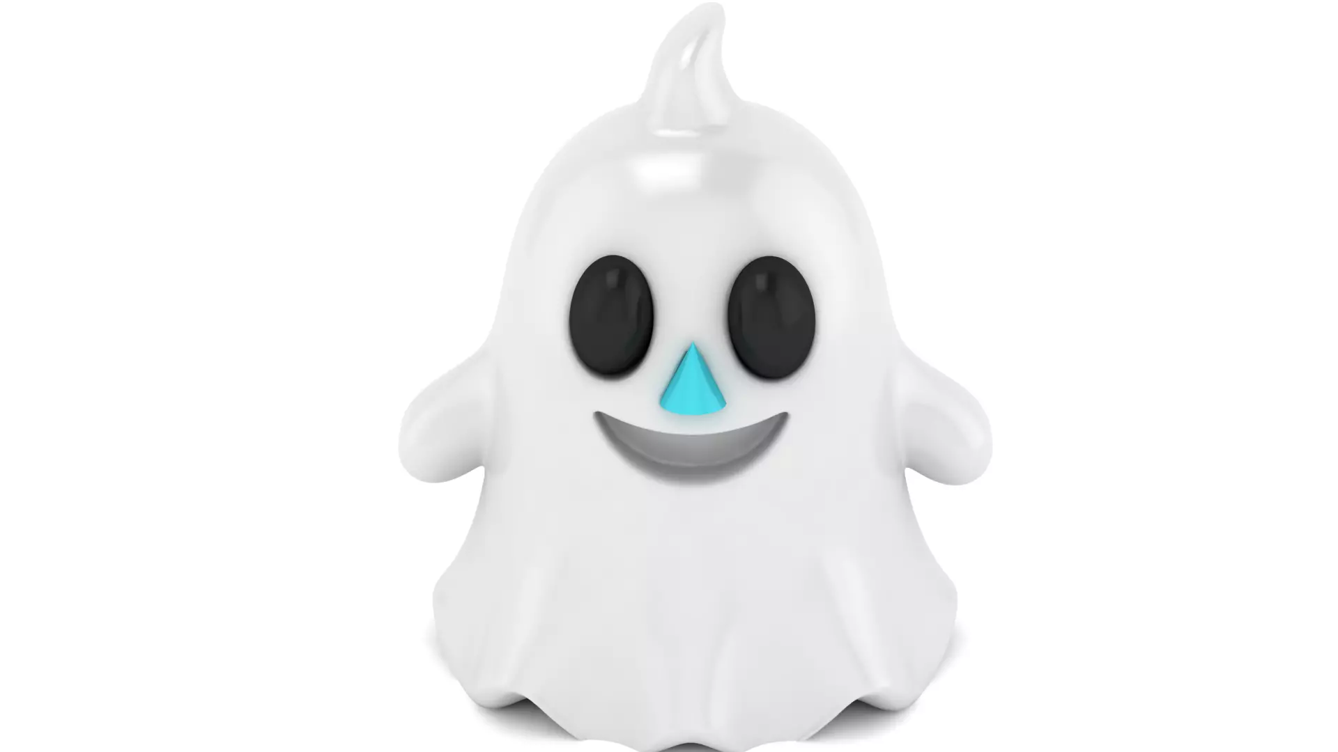3D Printable Cute Ghost Character Model 3D print model
