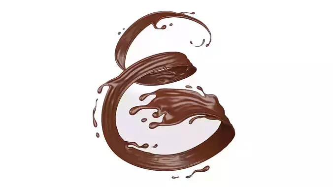Chocolate Liquid Splash 003