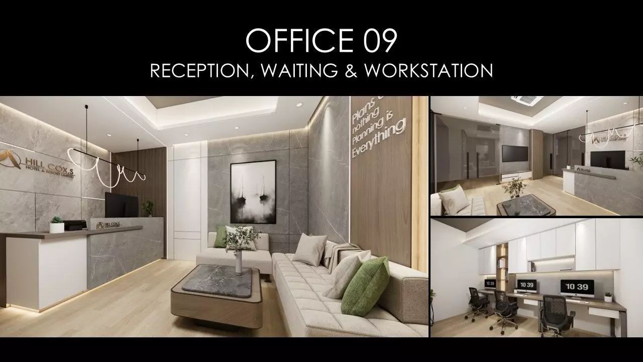 OFFICE 09 INTERIOR DESIGN Low-poly 3D model