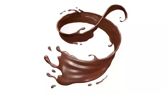 Chocolate Liquid Splash 009