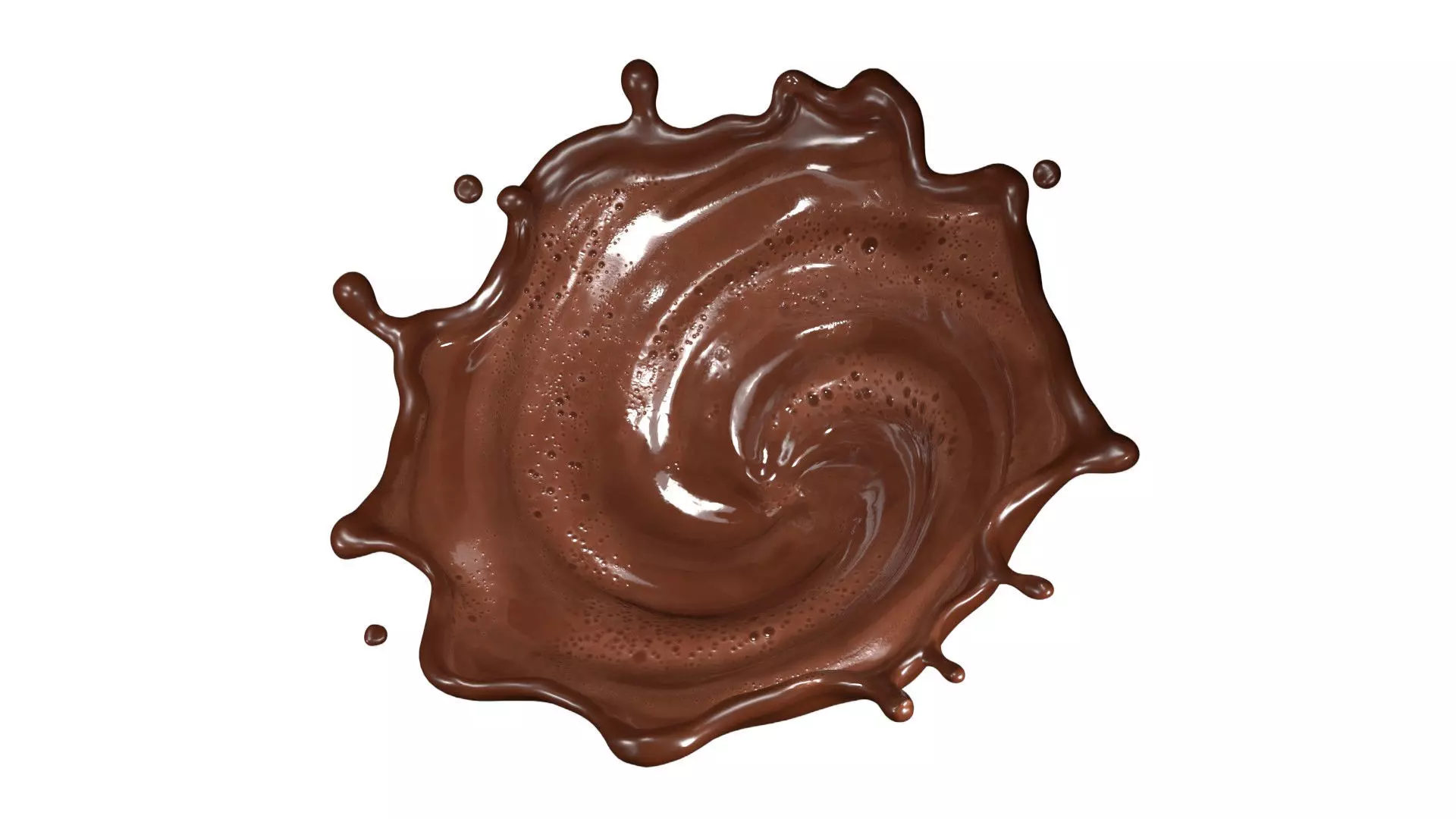 Chocolate Liquid Splash 017 3D model