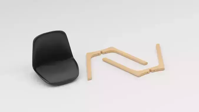 Modern Chair 3D model 2