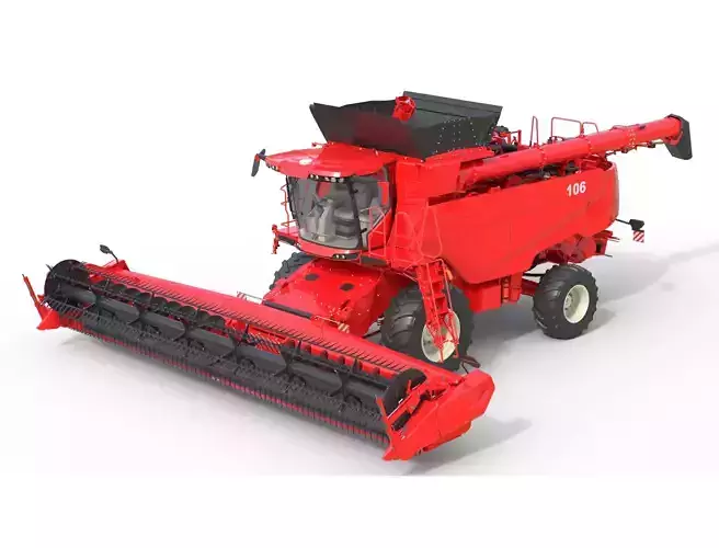 Combine Grain Harvester