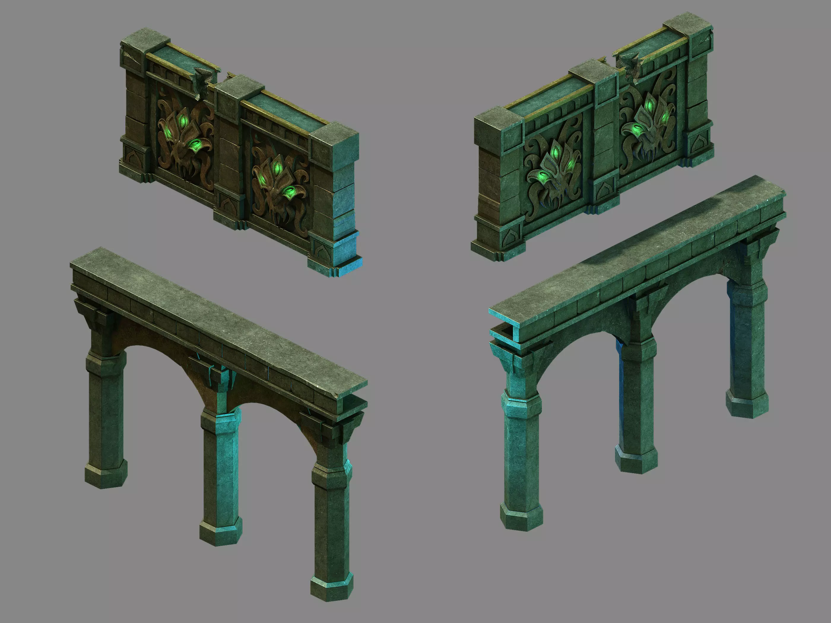 Funeral Place - Wall 32 3D model
