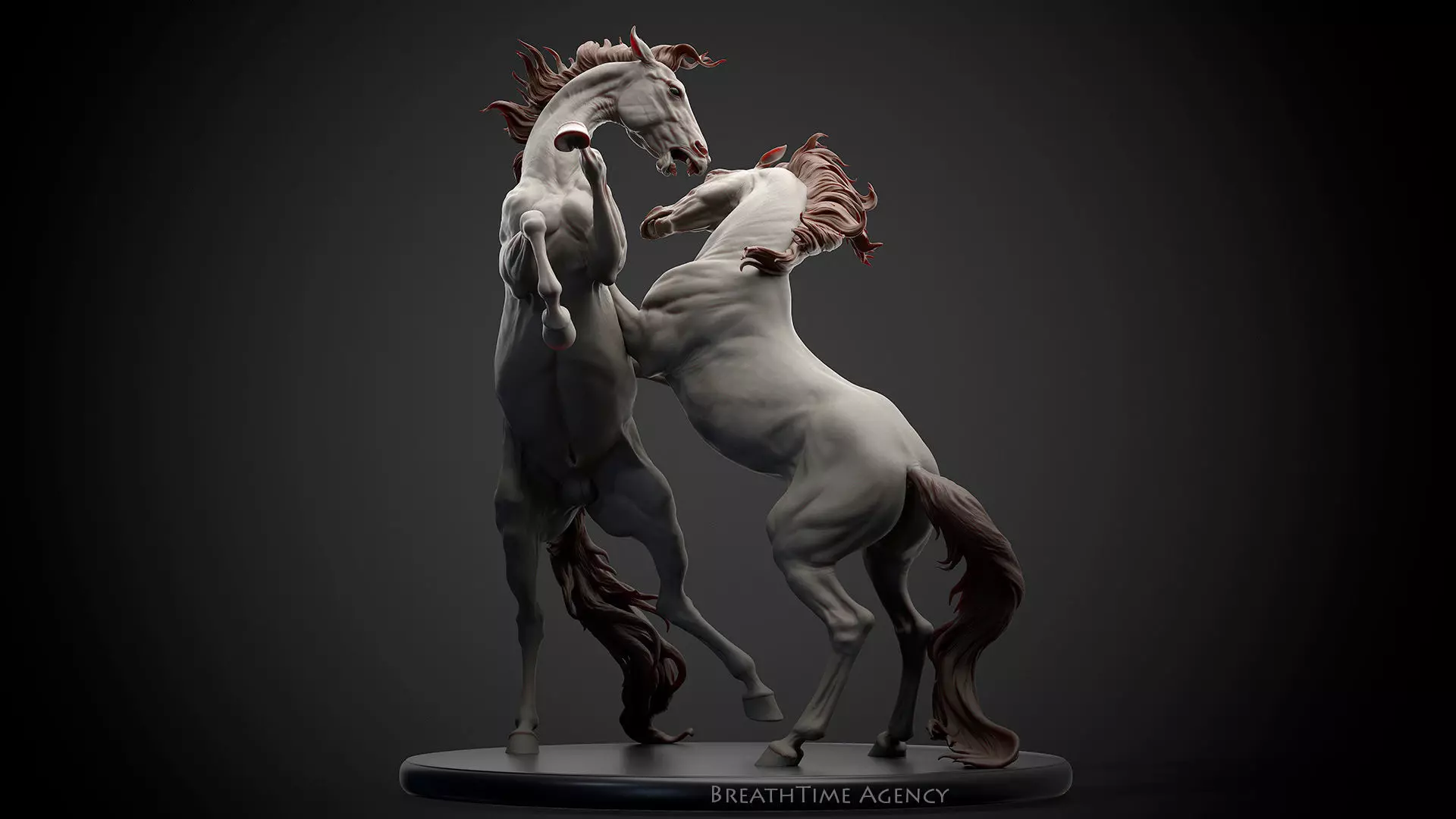 Horse Fight - 3D Sculpting 3D print model