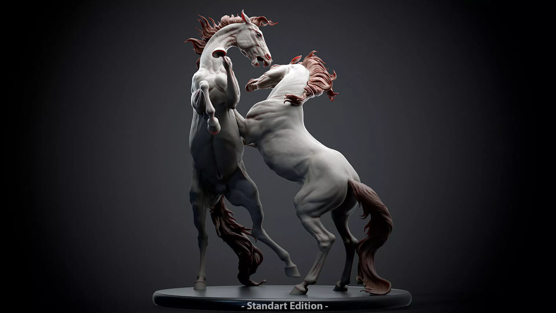 Horse Fight - 3D Sculpting 3D print model