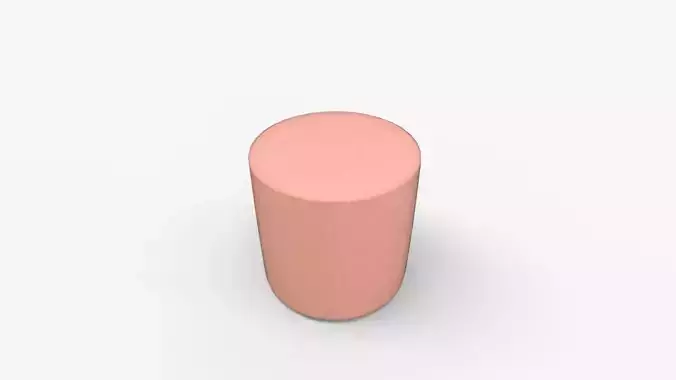 Blu Do Bumper Round Pouf Ottoman 3D model 7