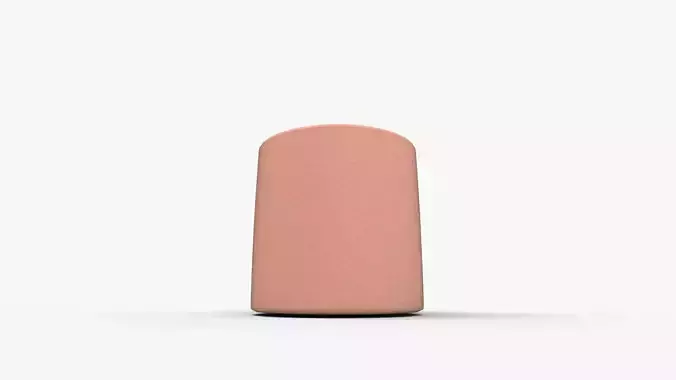 Blu Do Bumper Round Pouf Ottoman 3D model 4