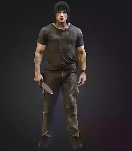 John Rambo Figure STL