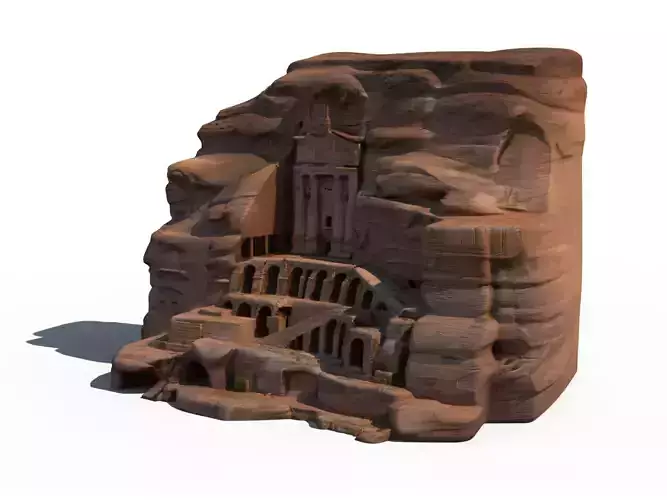 Urn Tomb Petra 3D model