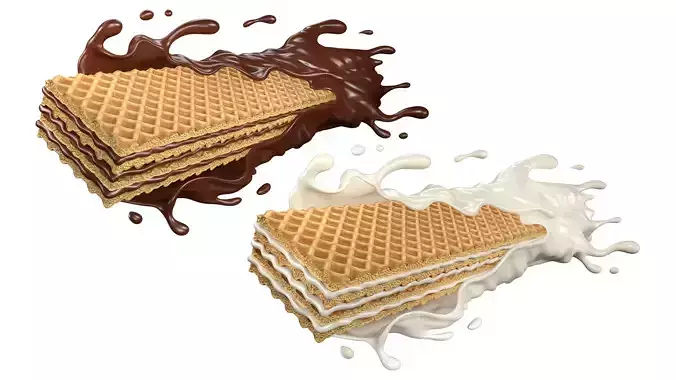 Wafer Chocolate Splash 001