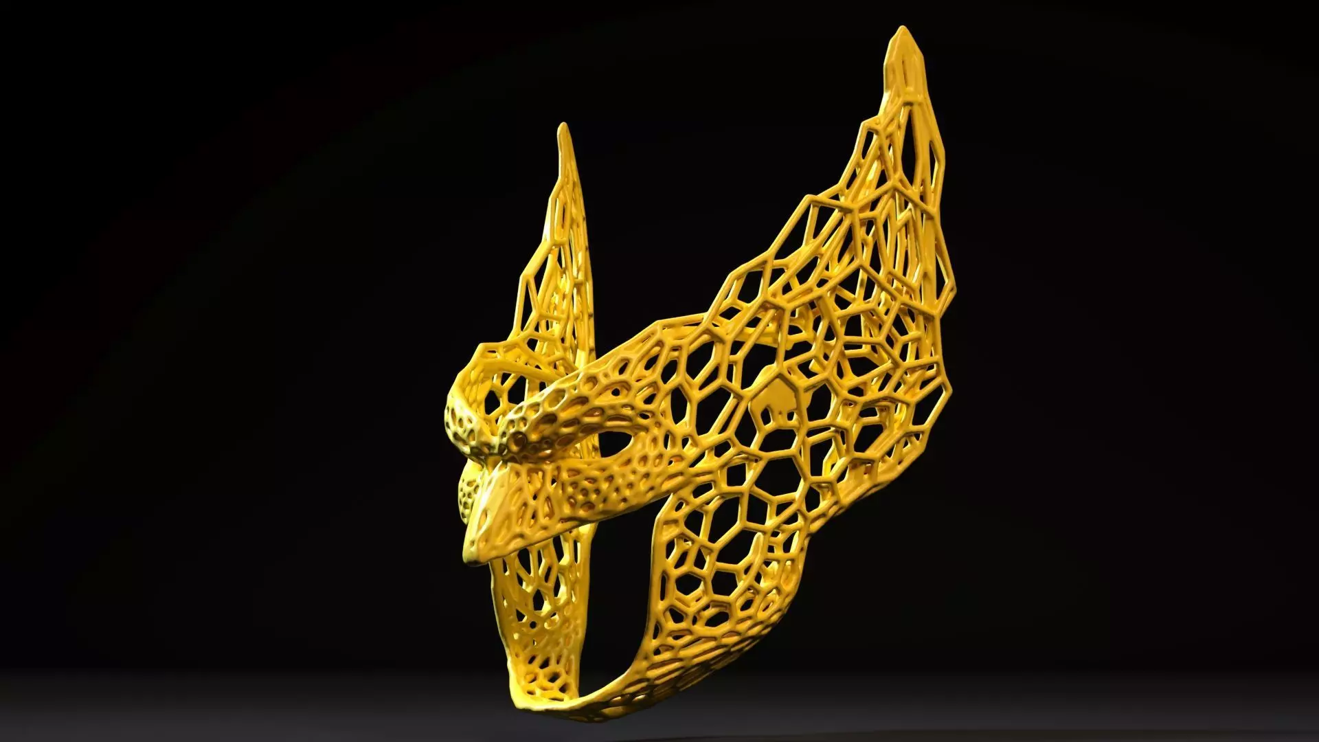 Wolverine Mask Voronoi 3D print model