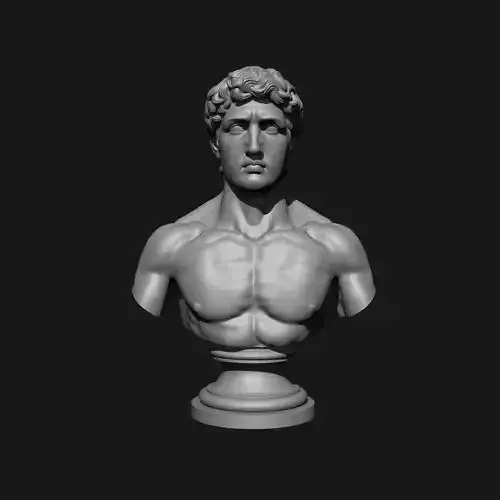 Classical Greek male bust  Ancient Sculpture  FDM  Resin print