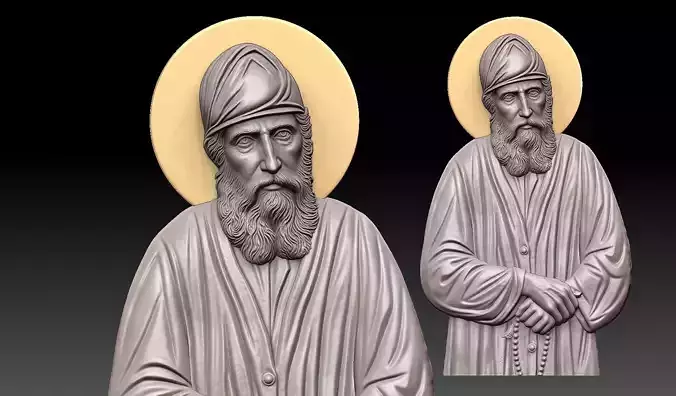 Saint Paisios of Mount Athos Orthodox Bas Relief