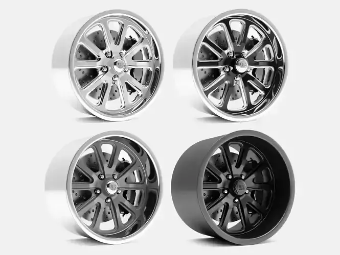 18x8 to 18x12 US Mags Rambler Wheel and Brake
