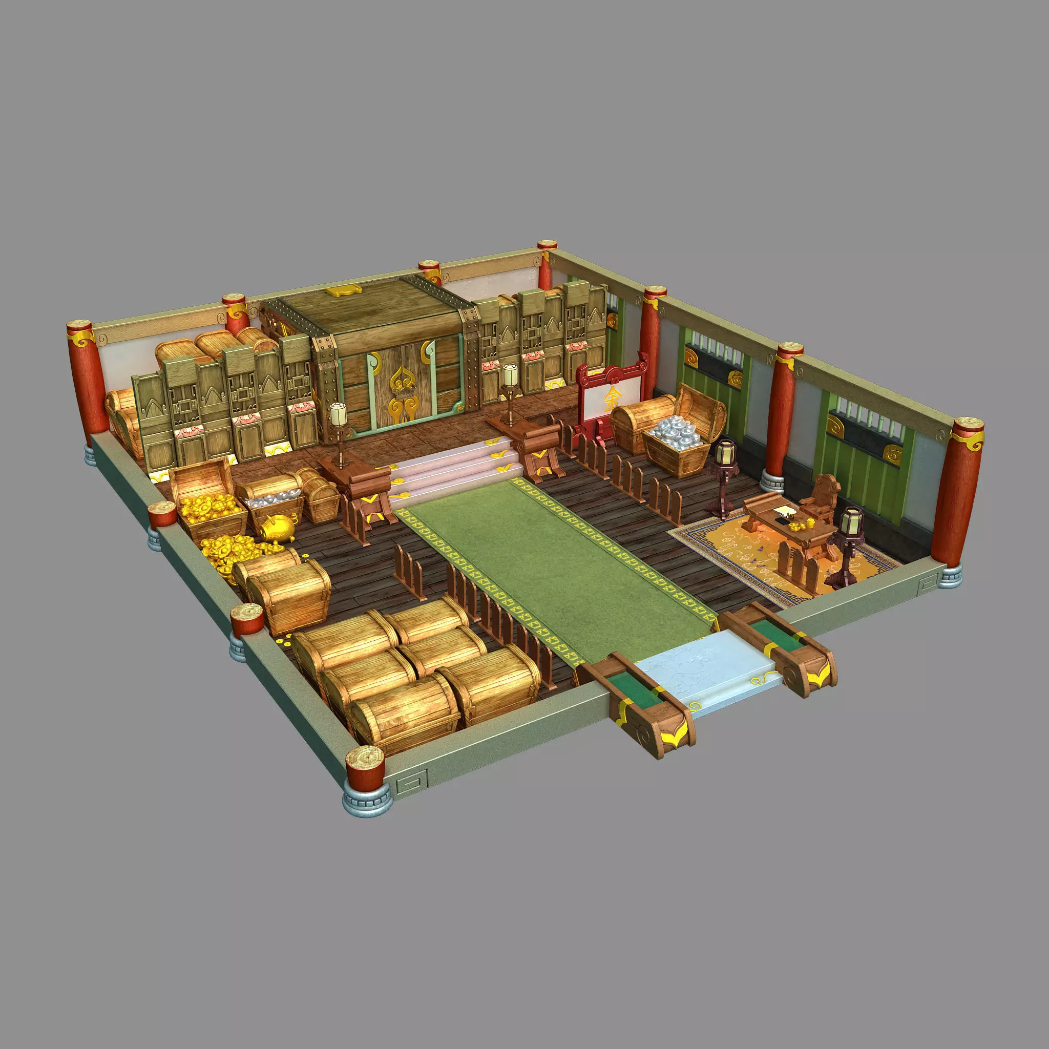 Gang Indoor - Advanced Vault 3D model