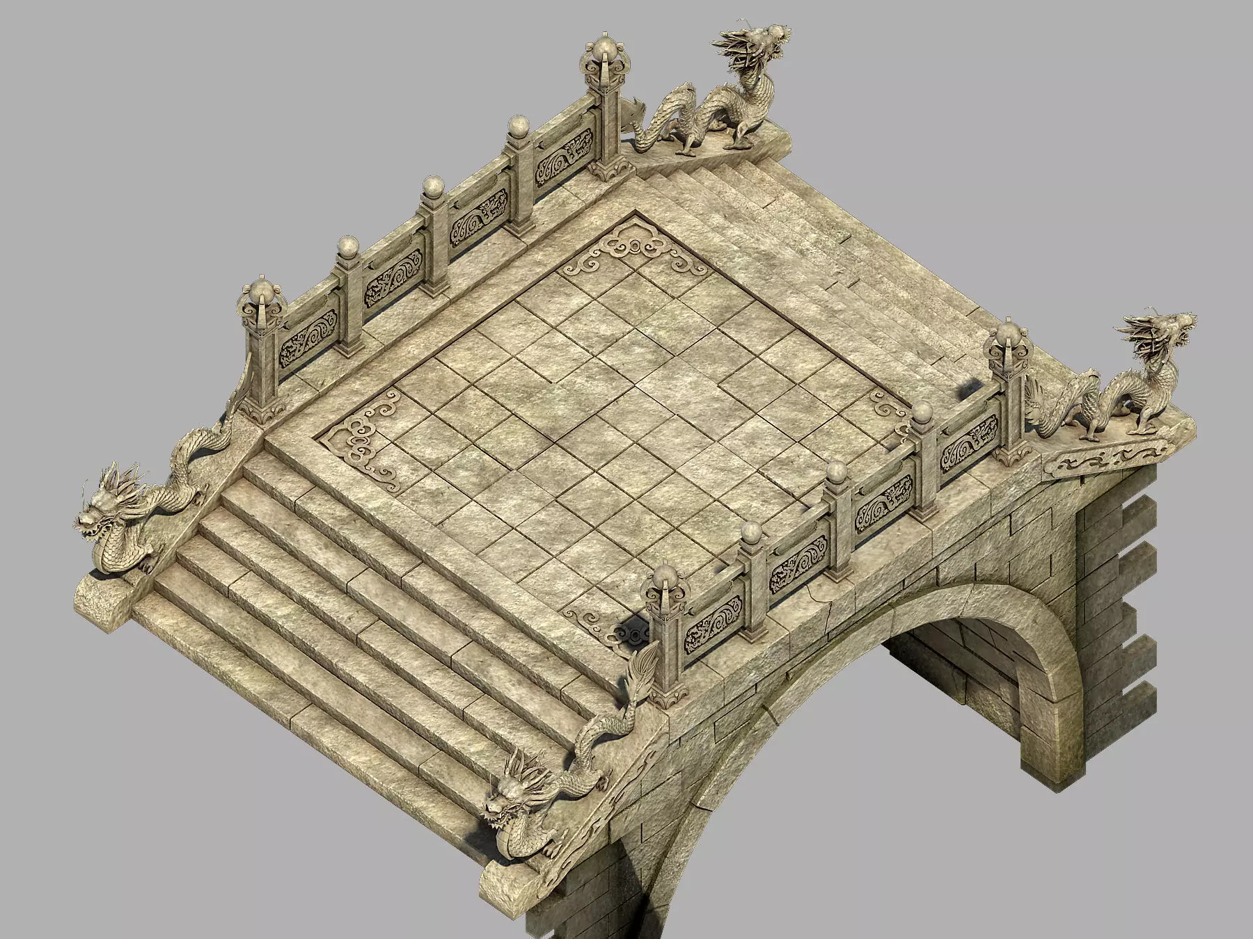 Beijing City - Palace - Stone Bridge 3D model