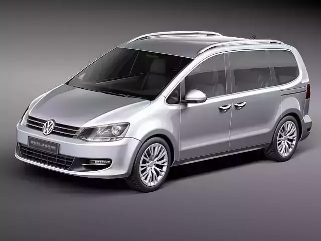 Volkswagen Sharan 2010 3D Model 3D model