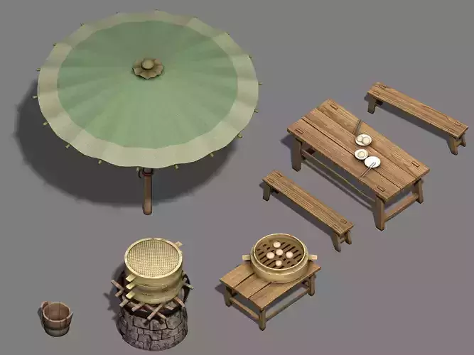 Beijing City Street - Baozipu 3D model