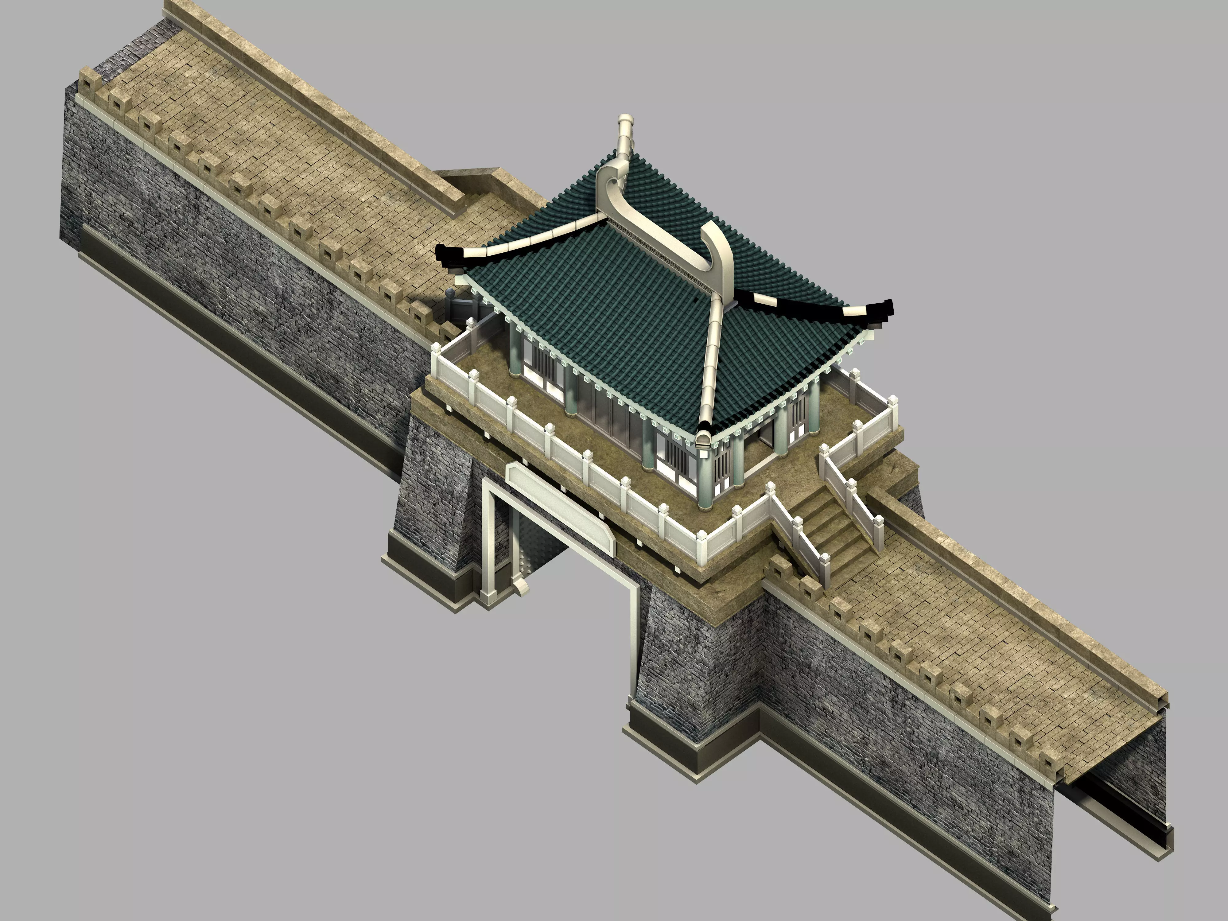 Beijing Architecture - City Gate 06 3D model