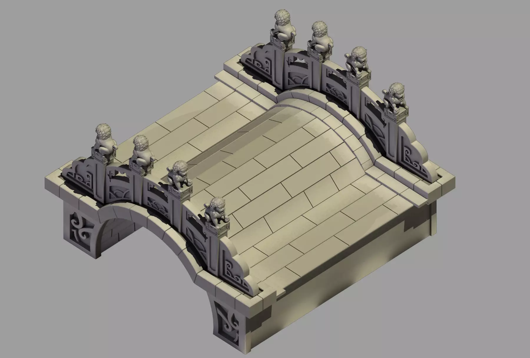 Beijing Architecture - Stone Bridge 31 3D model