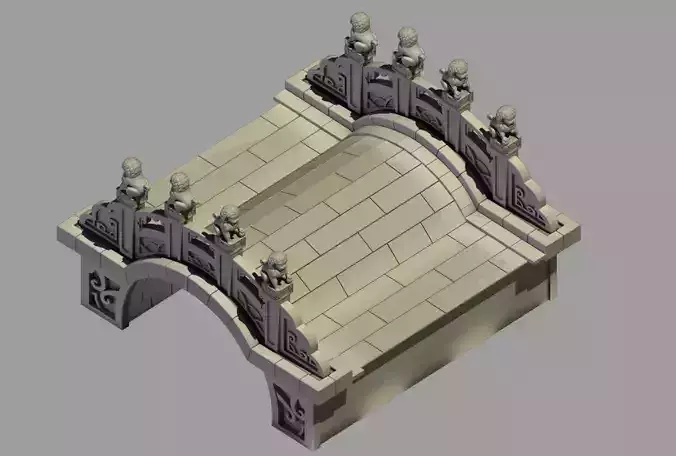 Beijing Architecture - Stone Bridge 31 3D model