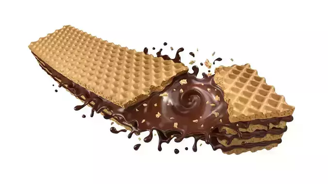 Wafer Chocolate Splash 003