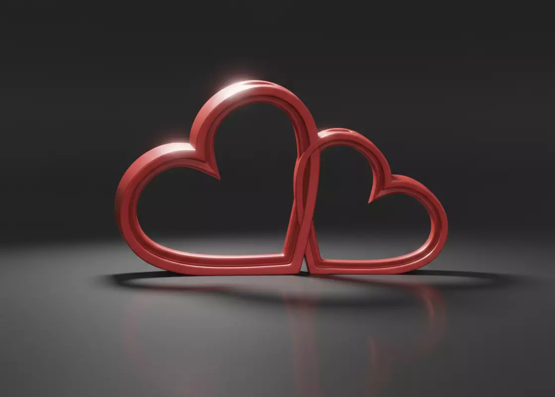 double hearth holder 3D print model