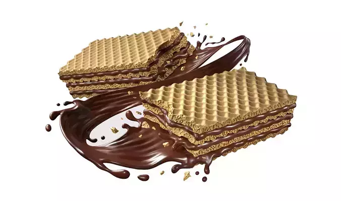 Wafer Chocolate Splash 006