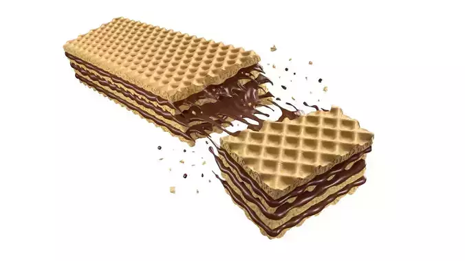 Wafer Chocolate Splash 007