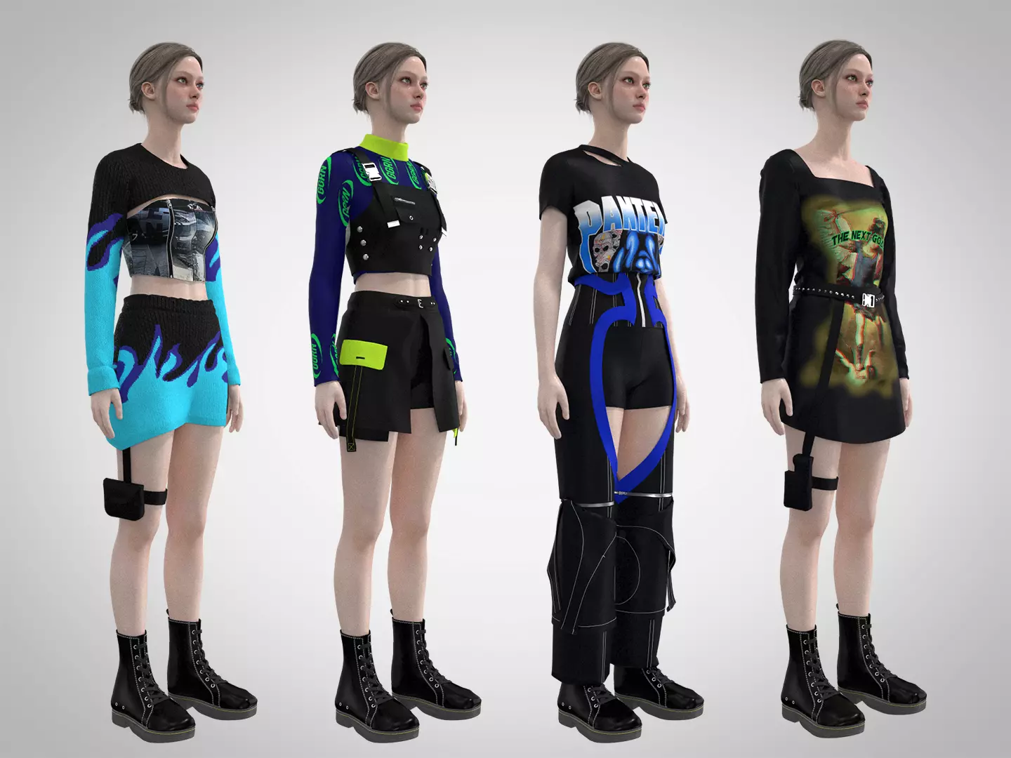 aespa Savage Outfit Pack | CGTrader