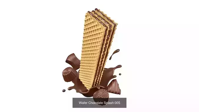 Wafer Chocolate 7 Model Collection 3D Model Pack 6