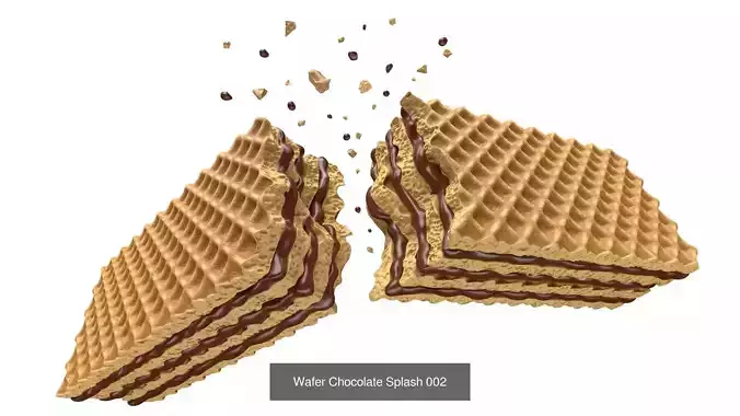 Wafer Chocolate 7 Model Collection 3D Model Pack 3